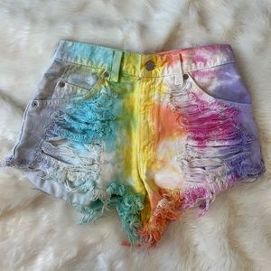 Custom Tye Dye (high-waisted) Shorts